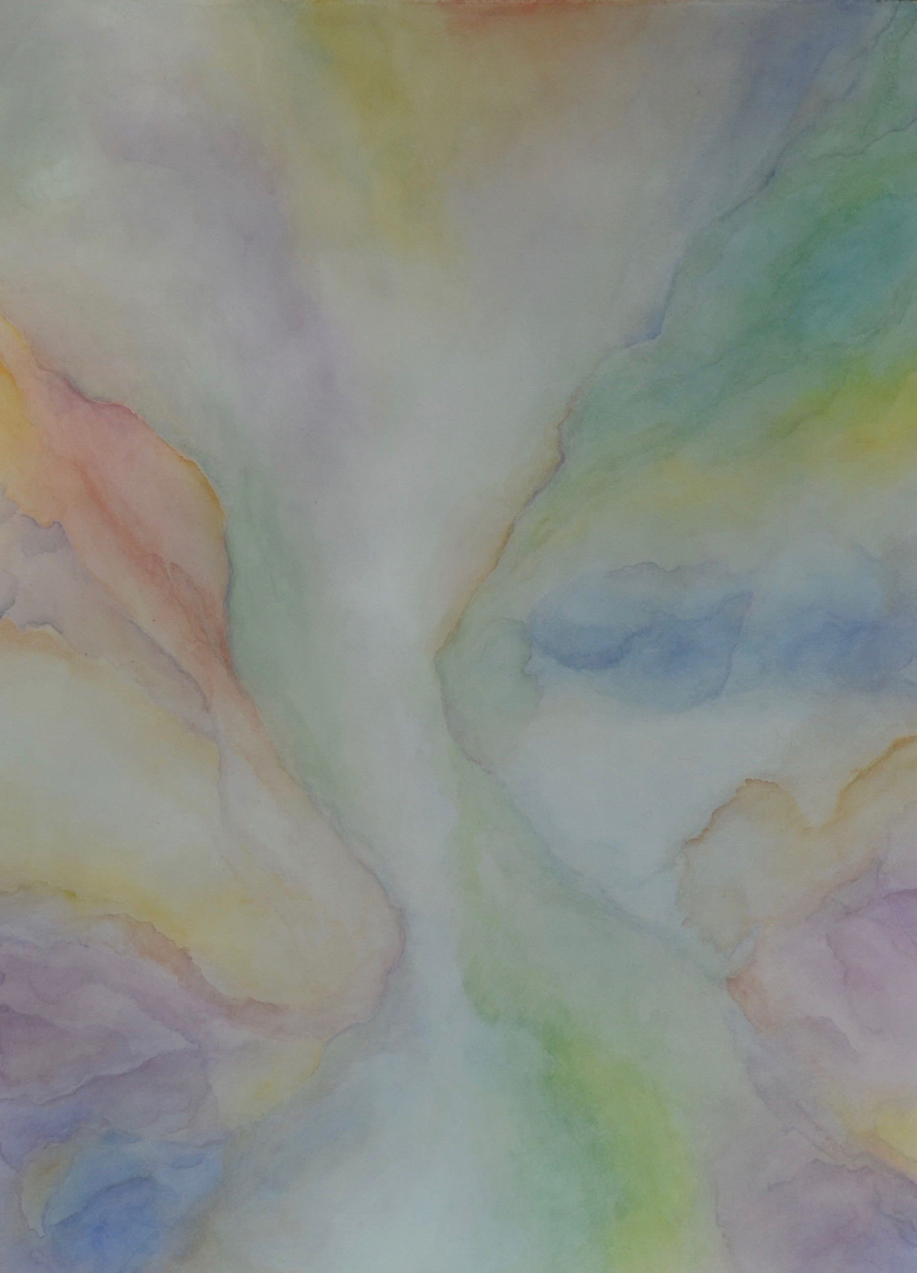 abstract watercolor layer painting