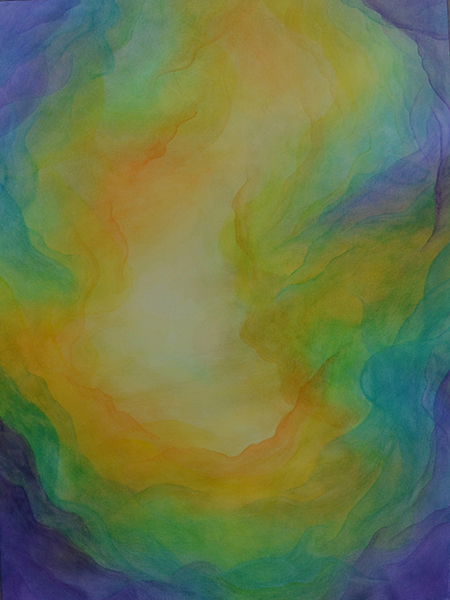 watercolor layer painting abstract
